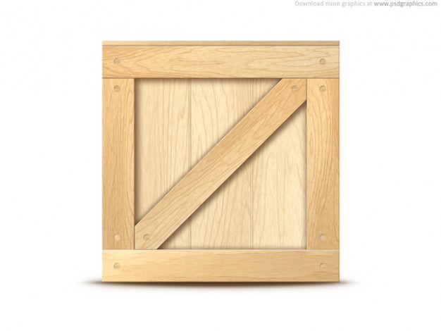 Wooden crate icon Free Psd. See more inspiration related to Icon, Shopping, Transport, Brown, Psd, Wooden, Horizontal and Crate on Freepik.