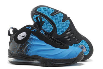 nike basketball men shoes air total foamposite max with current blue and black #shoes