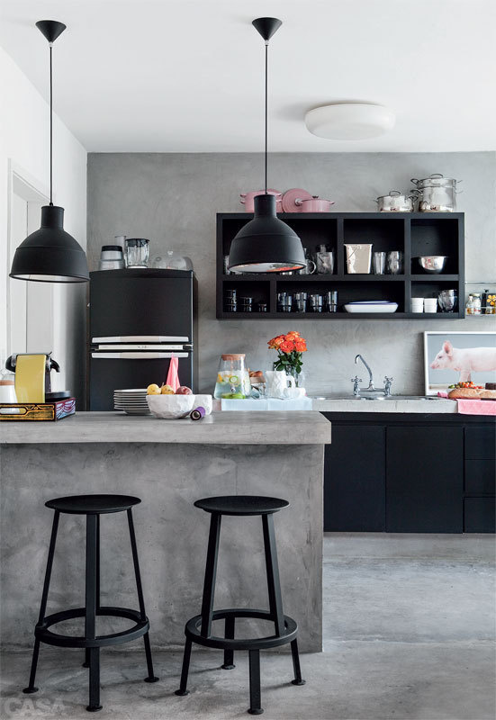 The Design Chaser: Black Kitchen Inspiration #interior #design #decor #kitchen #deco #decoration