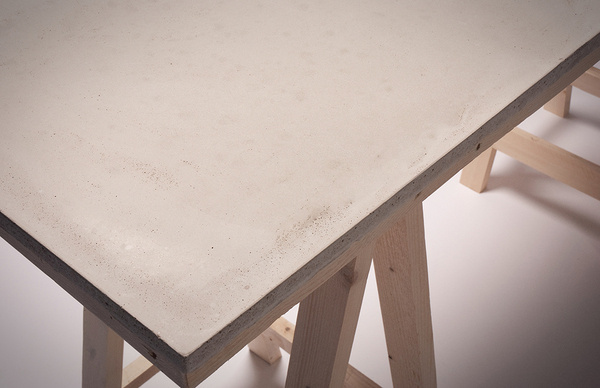 Concrete Desk in defringe.com #concrete #defringe #design #product #desk