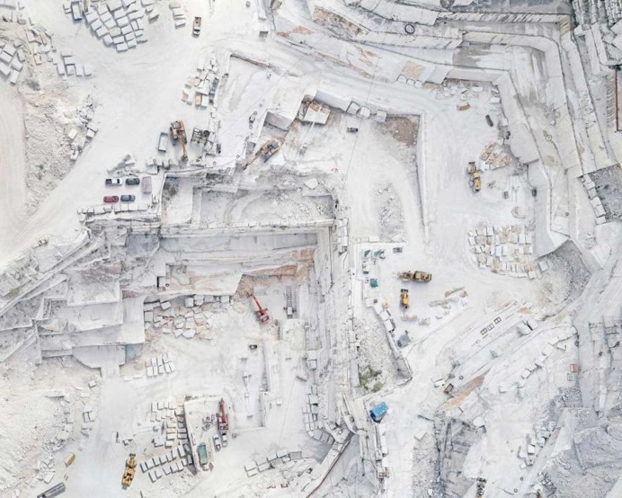 Aerial Views of The Carrara Marble Mines by Bernhard Lang