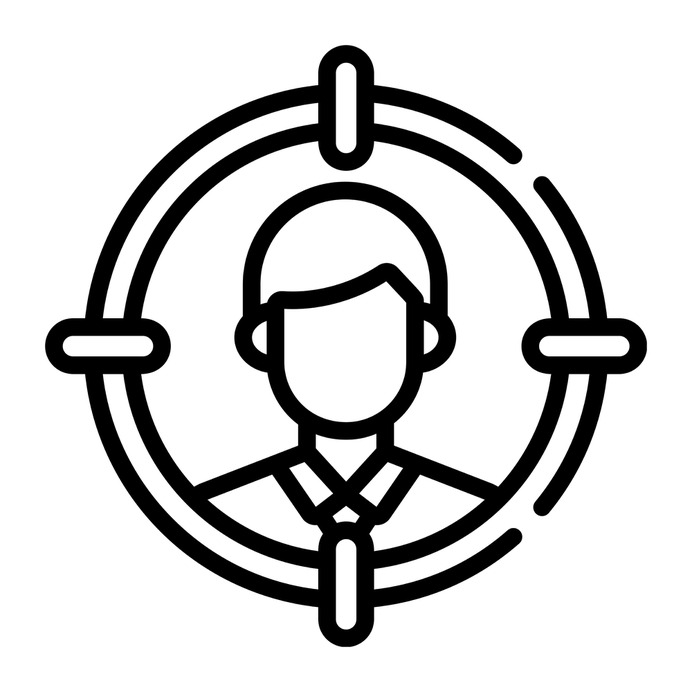 See more icon inspiration related to target, targeting, targets, user, marketing, business, person and people on Flaticon.