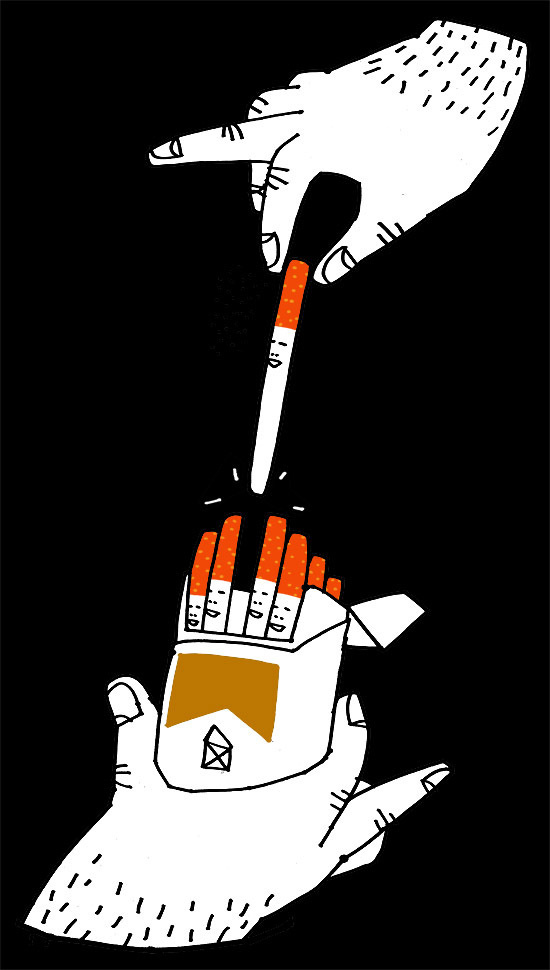 ArtFags_ChosenOne #fag #cigarette #kid #simple #illustratio #acne