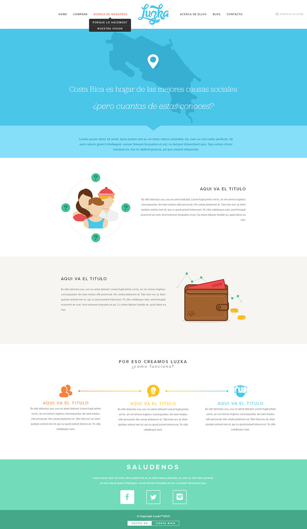 Luzka #simple #about #illustration #website #us #light #minimlaist