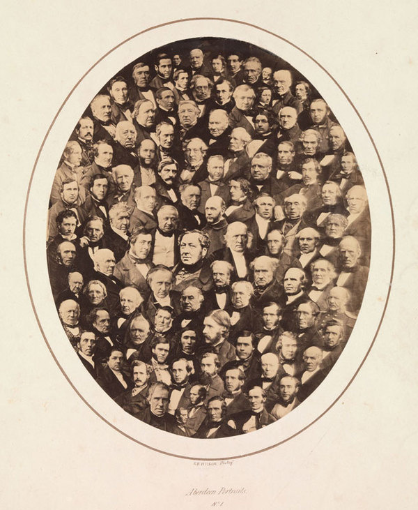 'Aberdeen Portraits No. 1', (1857), George Washington Wilson (Scottish, 1823–1893) #montage #photography