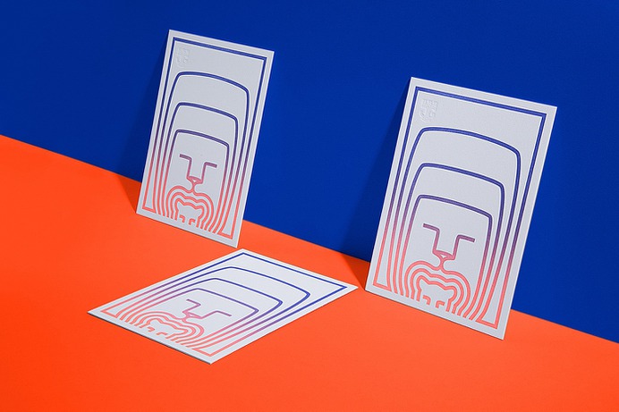 A Print for the Love of Wild Cats designed by Javier Garcia and printed on letterpress split fountain. Via Behance
