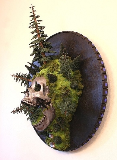 Jud Turner Artwork | Best Bookmarks #sculpture #jud #skull #turner #trees