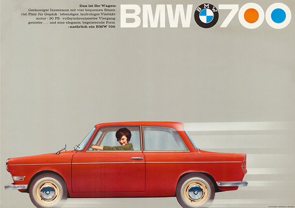 Vintage BMW Poster #red #bmw #simple #cars #vintage