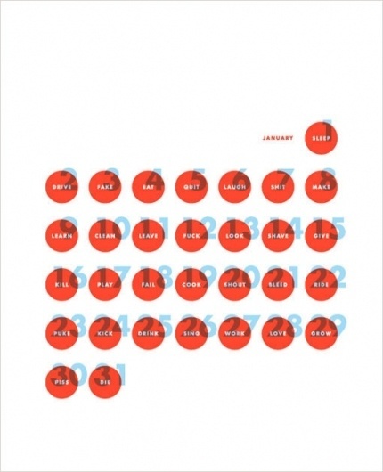 design work life » cataloging inspiration daily #print #calendar #poster