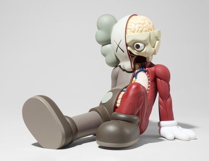 Paddle8: Resting Place Companion (Brown) - KAWS #companion #place #vinyl #kaws #art #half #toy #resting