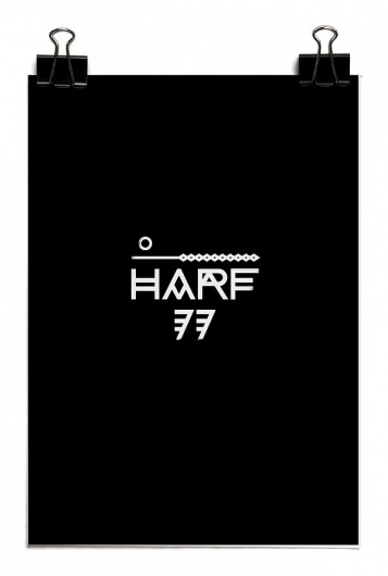 HARF 77 on the Behance Network #font #77 #poster #logo #harf #typography
