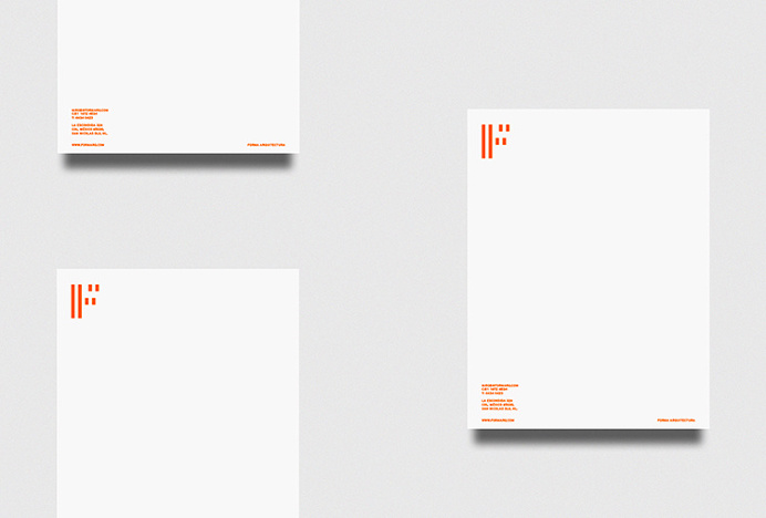 Forma by About Design #orange #branding #stationary #letterhead
