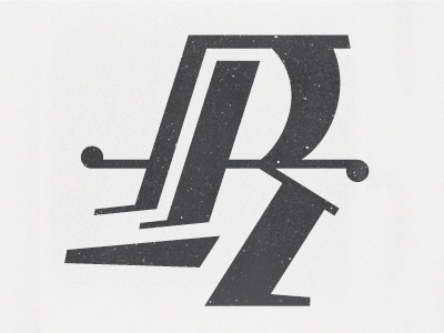 Dribbble - Rrrrrr by Ryan Vancil #vector #texture #letter #r #typography