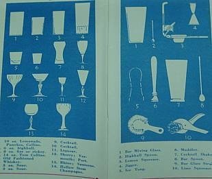 Vintage Cocktail Drinks from the 1950's #illustration #cocktail #vintage #stemware