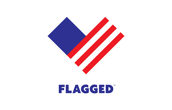 FLAGGED on Behance #flag #logo #flagged