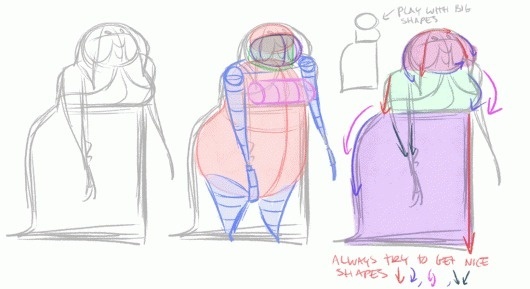 ball-and-pear-shapes.gif (GIF Image, 1100×600 pixels) #pear #ball #comic #illustration #figure #art