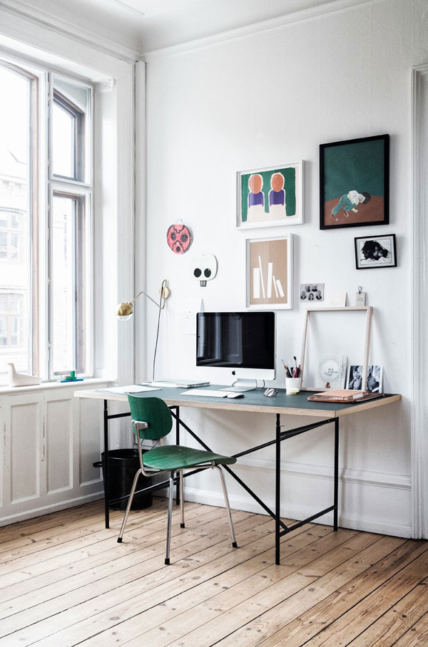 Designer Files: {I Spy Green!} Home office