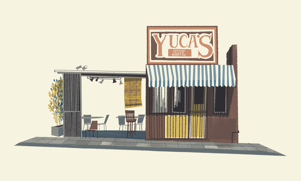 Chris Turnham - Yuca's #chris #shop #turnham #illustration #building #hand