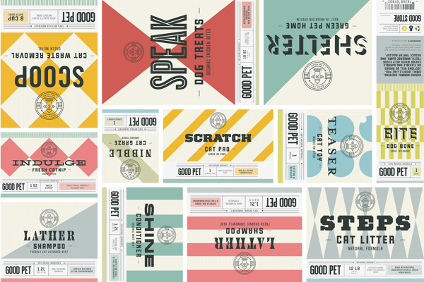 The Good Store on Behance #pattern #branding #stripes #retro #geometric #colors #typography