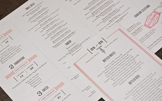 Design Thinking #menu #typography