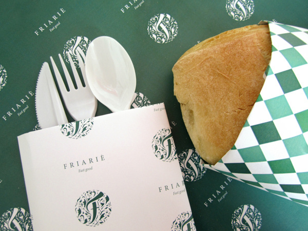 Friariè Fast good on Behance #bakery #branding #food #restaurant #pizza #fast #bread #green