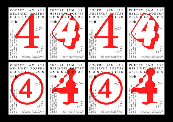 Toni Halonen #print #risograph #number #poster #typography