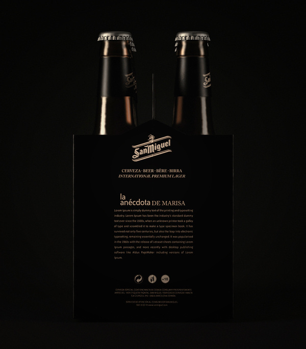 San Miguel Anécdotas #packaging #beer #label #bottle