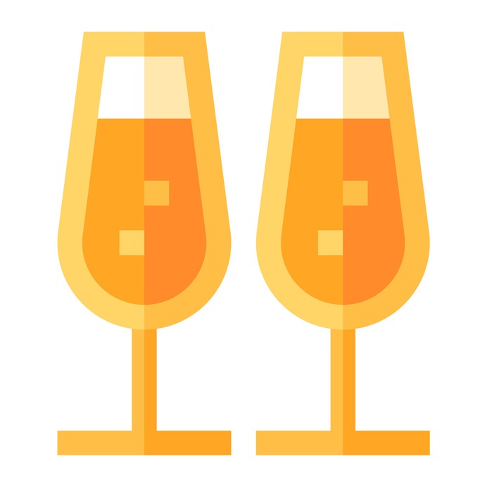 See more icon inspiration related to drink, champagne glasses, birthday and party, food and restaurant, champagne glass, alcoholic drink, celebration, alcoholic, cheers, glasses, alcohol, champagne, toast, party and drinks on Flaticon.