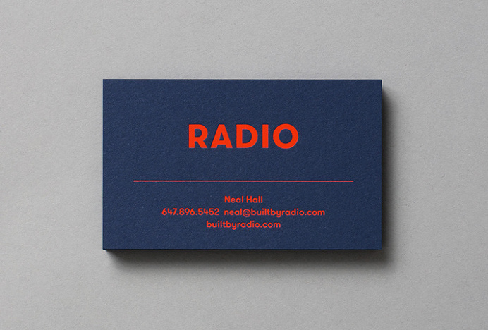 Radio by Tung #business card #graphic design #print