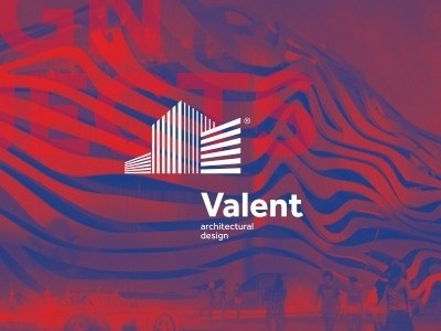 Valent — architectural design #logotype #lines #perspective #design #valent #building #architecture #logo