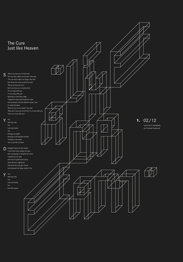 Random : Personal Experiments on the Behance Network #type #design #black #poster