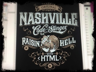 Dribbble - Nashville Code Slinger by Derrick Castle #type #illustration #art