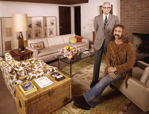 David Crosby With His Father, 1970 | LIFE With Rock Stars … and Their Parents | LIFE.com #photo