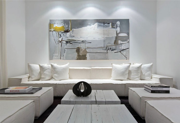 Sustainable Interior Entirely in White