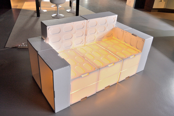EPS LIGHT SOFA #sofa #events #fish #interiors #boxes #recycling #light