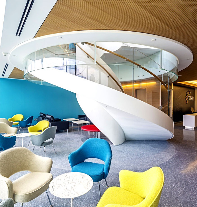 Research Laboratory Space Interior by Diamond Schmitt Architects - #stairs, #staircase, #stairway, architecture, stairs