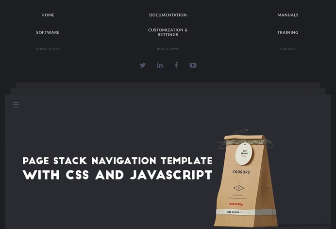 Page Stack Navigation