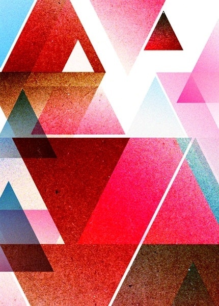 NAF, Not Another Folio #pink #design #graphic #illustration #triangle #blue #colour