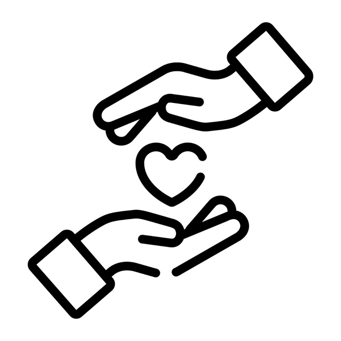 See more icon inspiration related to hand, heart, love, sympathy, love and romance, ui, healthcare and medical, hands and gestures, Solidarity, miscellaneous, loyalty, hand gesture, charity, donate, donation, gestures and hands on Flaticon.
