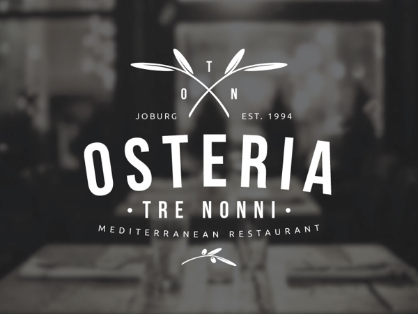 Osteria Tre Nonni – Logo Design by Angus Ewing