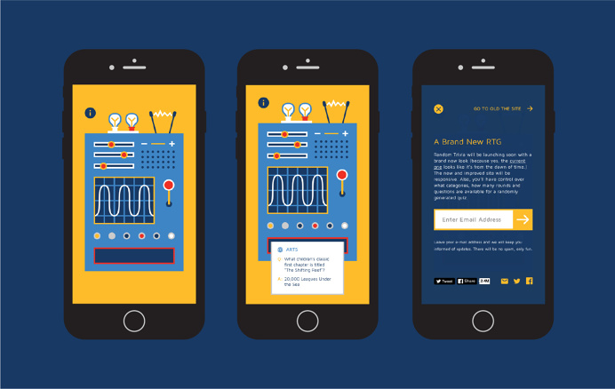 Random Trivia Generator Mobile Holding Page