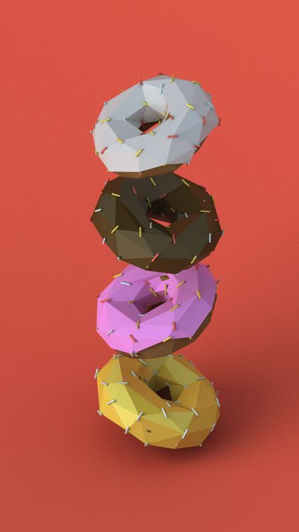 GEO A DAY #3d #doughnuts