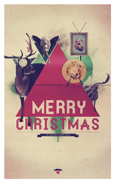 Christmas card on Behance #card #print #design #christmas #collage