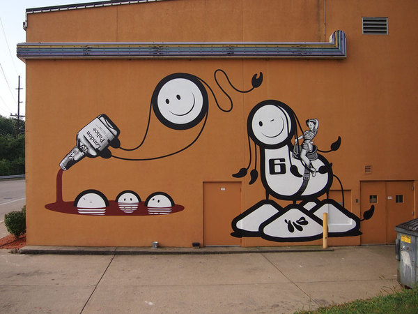 The London Police in Covington #mural #covington #london #police #the #art #street #bldg