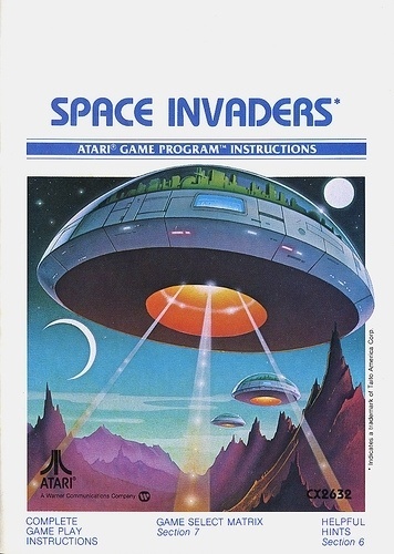 Atari - Space Invaders | Flickr - Photo Sharing! #games #video #illustration #manual #booklet