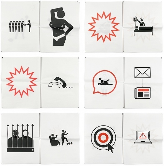 Newspaper Pictograms : loft27design #newspaper #pictograms