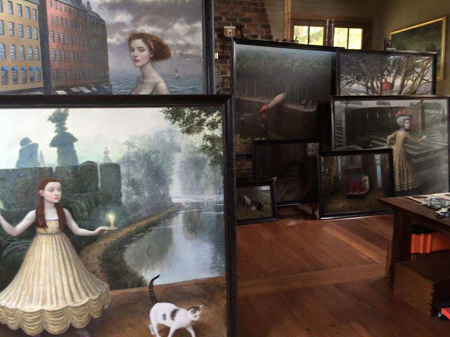 Enigmatic And Dreamlike Oil Paintings by Mike Worrall