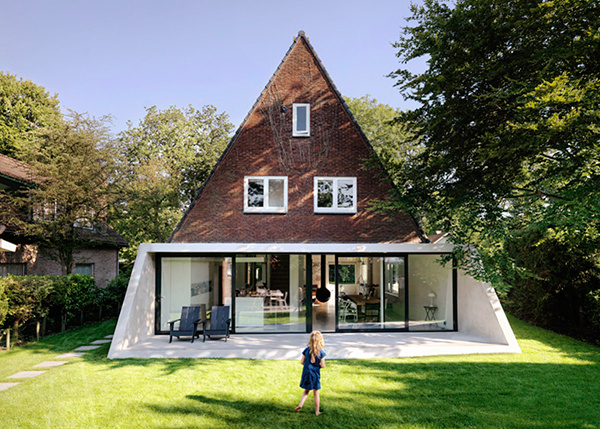 Triangular Brick House in the North of Holland by Baksvan Wengerden #architecture