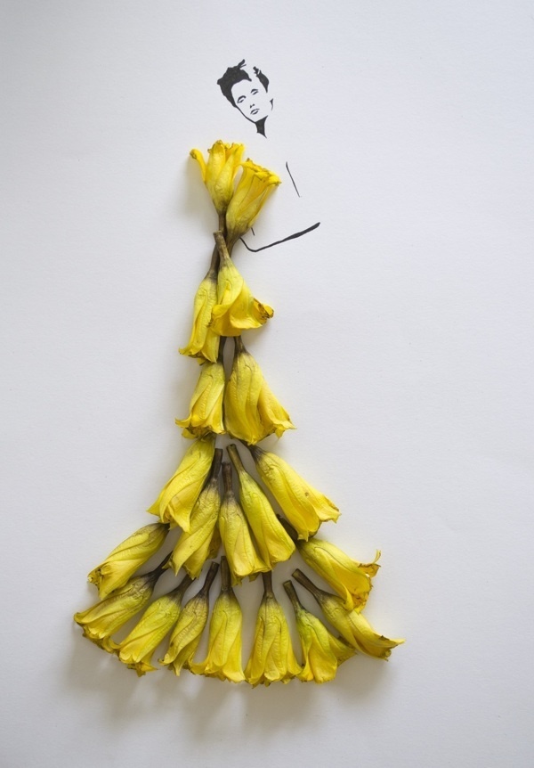 Fashion in Leaves by Tang Chiew Ling #fashion #minimal #art