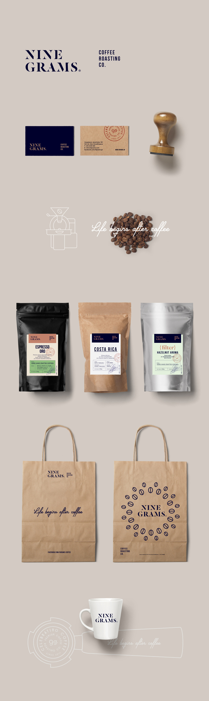 Nine Grams Coffee Roasting Co. on Behance